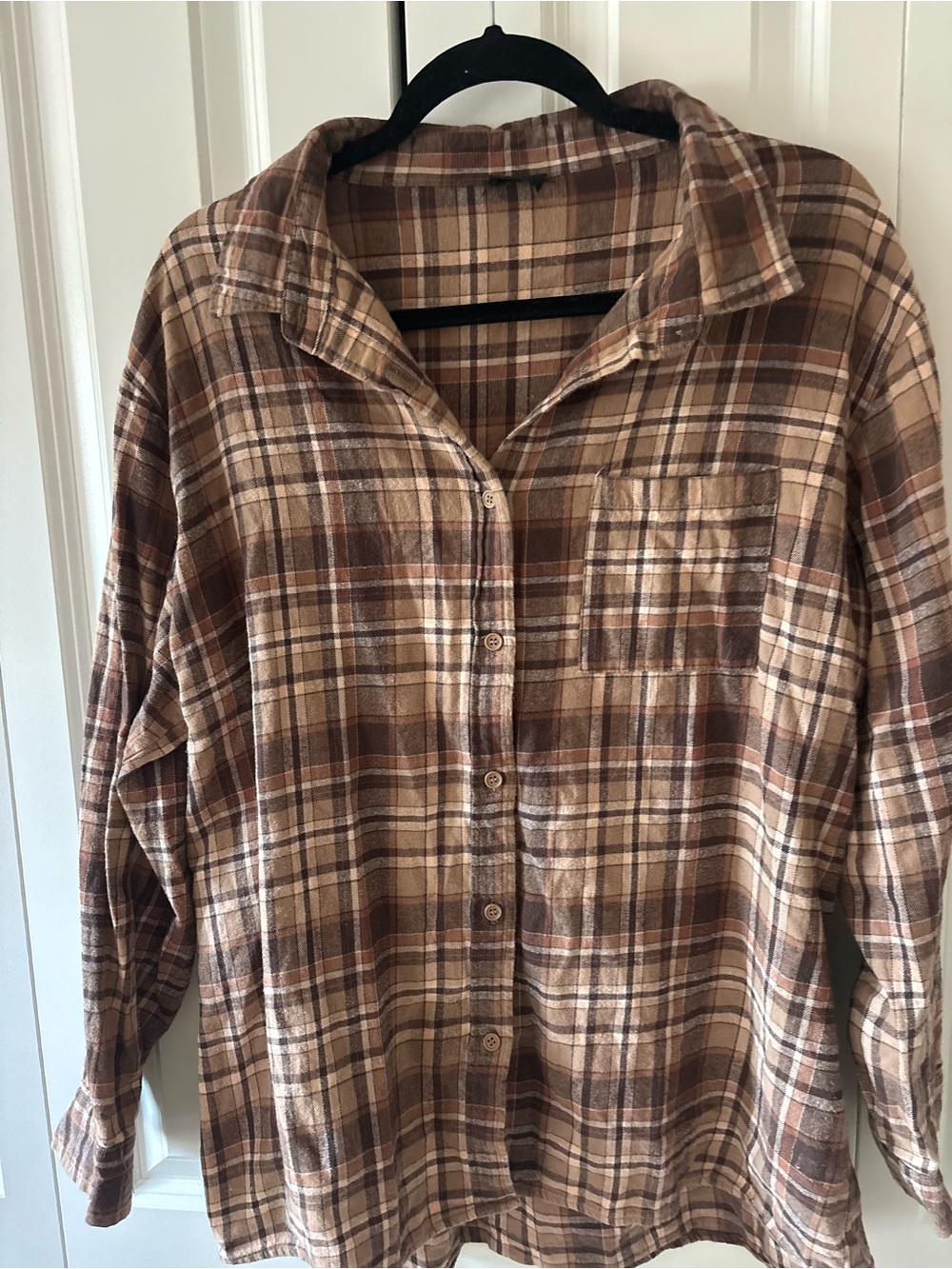 Women's Cotton On 100% cotton brown flannel
